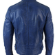 Illustration for article titled Biggest Sale on Our Store 50% OFF! Mens Slim Fit Real Leather Biker Racing Jacket Blue White Stripes Retro Vintage!em/em